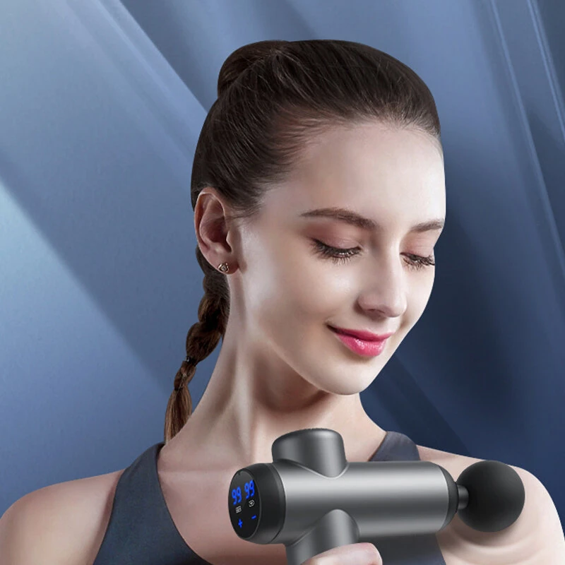 (image for) KONKA A8 Massage Gun 99 Speed Levels Adjustable 8 Massager Heads 1800mAh Professional Fascia Gun Muscle Relaxation